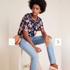 Maeve by Anthropologie Franca Textures Blouse Size XS